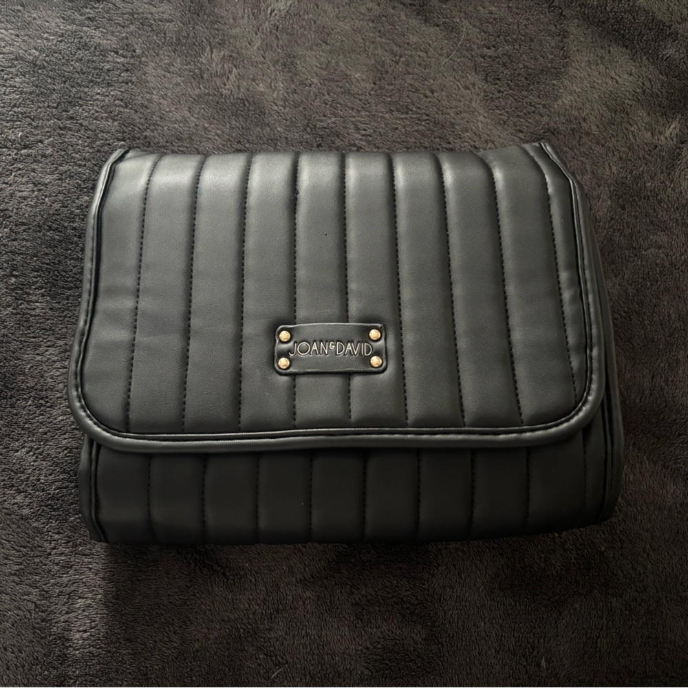 Joan & David Black Quilted travel Bag